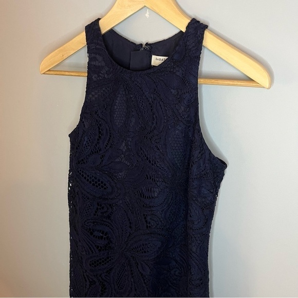 Aritzia Babaton Henry Guipure Lace Pure Indigo Blue Sheath Mini Dress Size 2 - Picture 5 of 16